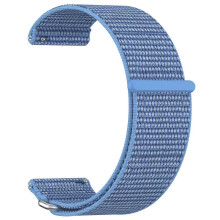 (Cape Blue, Multicolor) For Garmin Venu X1 Wrist Strap Magic Tape Nylon Loop Watch Band with Metal Ring