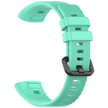 (Mint Green, Multicolor) For Huawei Band 4 Pro TER-B29S 3 Pro Replacement Strap Adjustable Silicone Watch Band (Free Size) -