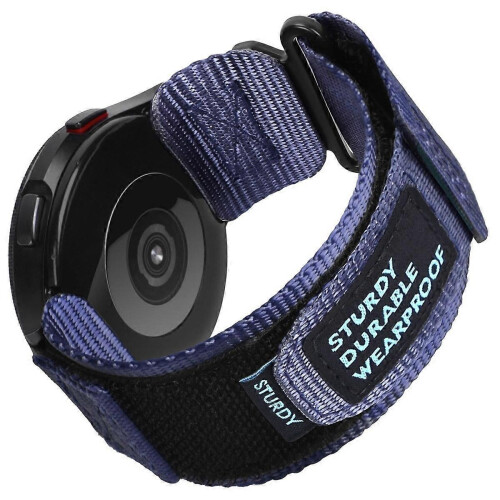 (Dark blue) Nylon Canvas Watch Strap 22mm