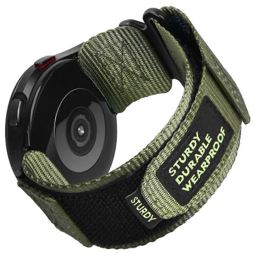 (Green) Nylon Canvas Watch Strap 22mm