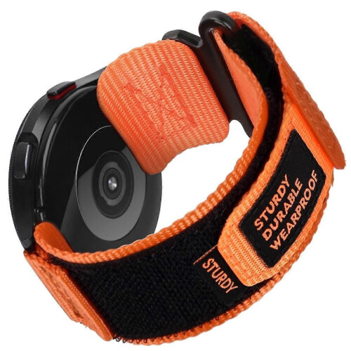 (Orange) Nylon Canvas Watch Strap 22mm