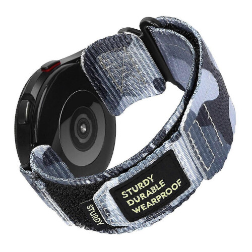 (Grey) Nylon Canvas Watch Strap 22mm