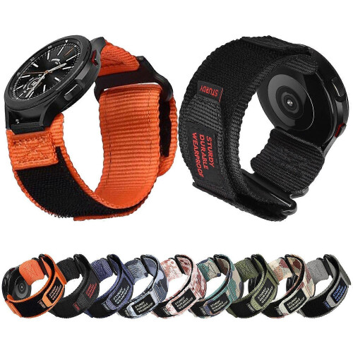 (Dark blue) Nylon Canvas Watch Strap 22mm 1