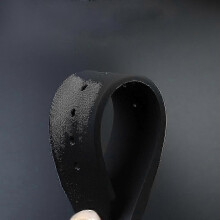 (24mm-17mm, brown silver) Replacement Band compatible with Hublot Big Bang Watch, Silicone Rubber 25*19mm Waterproof Strap