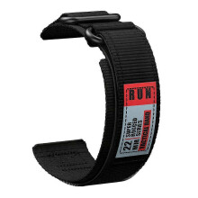 (22mm, black) 22mm Hook and Loop Nylon Watch Band For Suunto Vertical 2/RACE S/Run/Ocean Sport Replacement Wrist Strap For Suunto 5 9 Peak Pro