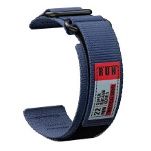 (22mm, dark blue) 22mm Hook and Loop Nylon Watch Band For Suunto Vertical 2/RACE S/Run/Ocean Sport Replacement Wrist Strap For Suunto 5 9 Peak Pro