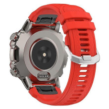 (Red) A2029 Quick Release Watch Strap Compatible For Huami Amazfit Falcon , 22mm Soft Silicone Replacement Watch Band