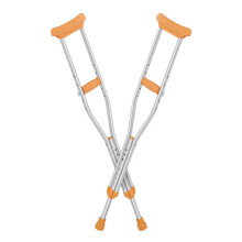 Underarm Crutches for Youth 4'6' 5'2' Aluminum Adjustable Ergonomic Walking Crutches with Underarm Pads and Hand Grips (1 Pair, Small)