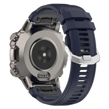 (Blue) A2029 Quick Release Watch Strap Compatible For Huami Amazfit Falcon , 22mm Soft Silicone Replacement Watch Band