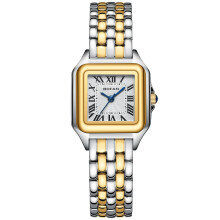 Small Gold Watches for Women Easy Reader Ladies Quartz Wrist Watch with Stainless Steel Band,Roman Dial,Water Resistant,Bracelet Adjuster Included