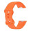 (Orange) Soft Silicone Watch Band Solid Color Adjustable Bracelet Strap Replacement Compatible For Fitbit Charge 5 3