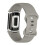 (Grey) Soft Silicone Watch Band Solid Color Adjustable Bracelet Strap Replacement Compatible For Fitbit Charge 5 3