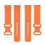 (Orange) Soft Silicone Watch Band Solid Color Adjustable Bracelet Strap Replacement Compatible For Fitbit Charge 5 5