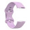 (LightPurple) Soft Silicone Watch Band Solid Color Adjustable Bracelet Strap Replacement Compatible For Fitbit Charge 5 4