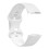 (White) Soft Silicone Watch Band Solid Color Adjustable Bracelet Strap Replacement Compatible For Fitbit Charge 5 4