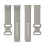 (Grey) Soft Silicone Watch Band Solid Color Adjustable Bracelet Strap Replacement Compatible For Fitbit Charge 5 5