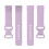 (LightPurple) Soft Silicone Watch Band Solid Color Adjustable Bracelet Strap Replacement Compatible For Fitbit Charge 5 5