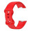 (Red) Soft Silicone Watch Band Solid Color Adjustable Bracelet Strap Replacement Compatible For Fitbit Charge 5 3
