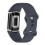 (DarkBlue) Soft Silicone Watch Band Solid Color Adjustable Bracelet Strap Replacement Compatible For Fitbit Charge 5 3