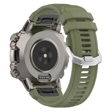 (Green) A2029 Quick Release Watch Strap Compatible For Huami Amazfit Falcon , 22mm Soft Silicone Replacement Watch Band