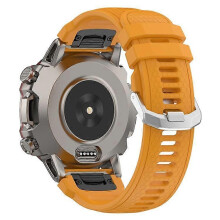 (Yellow) A2029 Quick Release Watch Strap Compatible For Huami Amazfit Falcon , 22mm Soft Silicone Replacement Watch Band