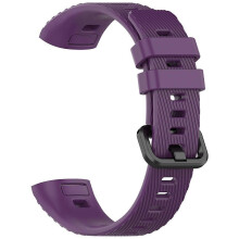 (Purple, Multicolor) For Huawei Band 4 Pro TER-B29S 3 Pro Replacement Strap Adjustable Silicone Watch Band (Free Size) -