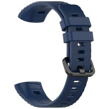 (Midnight Blue, Multicolor) For Huawei Band 4 Pro TER-B29S 3 Pro Replacement Strap Adjustable Silicone Watch Band (Free Size) -
