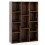 Bücherregal mit 11 Fächern, 74 x 24 x 106 cm, Kaffeebraun 2