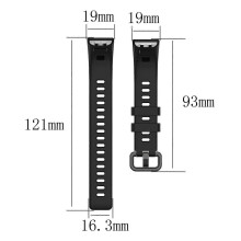 (Light Pink, Multicolor) For Huawei Band 4 Pro TER-B29S 3 Pro Replacement Strap Adjustable Silicone Watch Band (Free Size) -