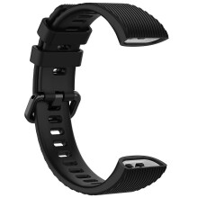 (Black, Multicolor) For Huawei Band 4 Pro TER-B29S 3 Pro Replacement Strap Adjustable Silicone Watch Band (Free Size) -