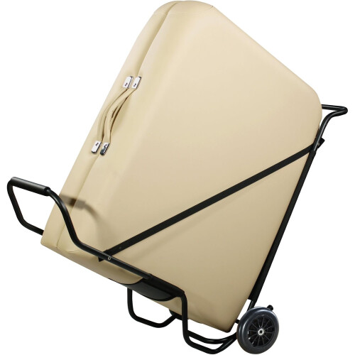 Universal Foldable Massage Table Cart for Massage Beds  with Large Rubber Wheels 1