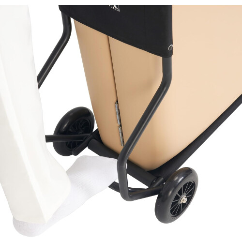 Universal Foldable Massage Table Cart for Massage Beds  with Large Rubber Wheels 2