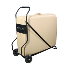 Universal Foldable Massage Table Cart for Massage Beds with Large Rubber Wheels