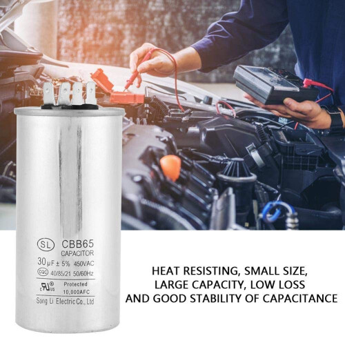 Capacitor 30uF 450V AC Motor Capacitor CBB65A1 Operating Capacitor for Motor 1