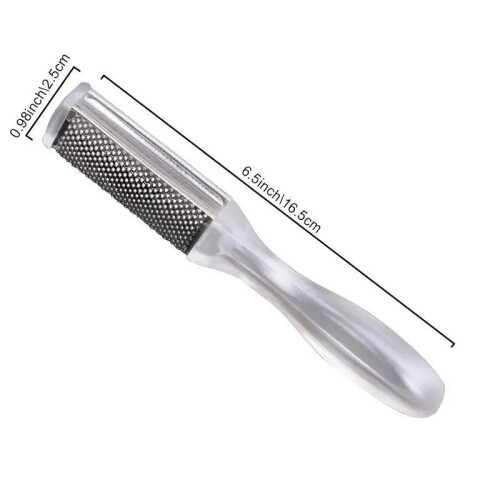 (Weiß, pack-3) Double-Sided Foot Rasp Callus Remover Portable Pedicure Tool Plastic 1