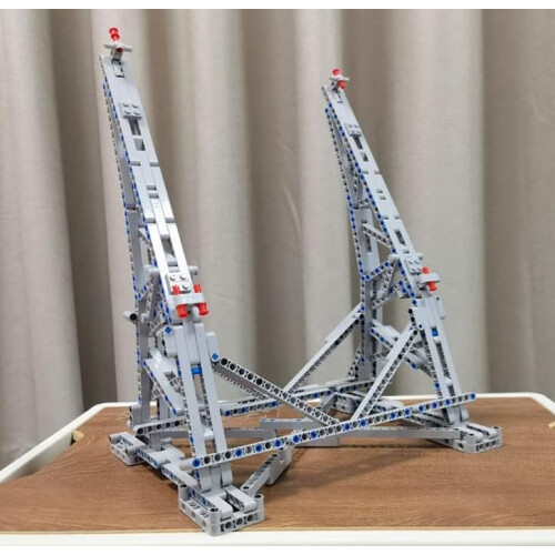 Millenium Falcon Display Stand Vertical Holder Set, DIY Display Bracket Building Blocks Kit for 75192 2