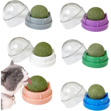 Catnip Play Balls 6-Pack – Dental & Stomach Care Interactive Cat Toys
