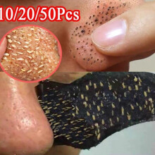 (Wie abgebildet, 30pcs) Bamboo Charcoal Blackhead Remover Mask 10/20/30/50 Pcs Deep Cleansing Pore Strips Nose Acne Treatment