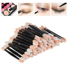 (Grün, 10PCS) 30/5 Pcs Dual-Ended Eyeshadow Brush Sponge Applicator Makeup Tool for Women