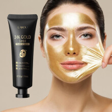 (Wie abgebildet, 1PCS) LAIKOU 24K Gold Snail Collagen Peel Off Face Mask Remove Blackheads Dark Spots Anti Aging 80g