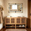 ARTLOGE Rustic Wall Mirror, 60x90cm Hanging Mirror 14