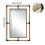 ARTLOGE Rustic Wall Mirror, 60x90cm Hanging Mirror 2