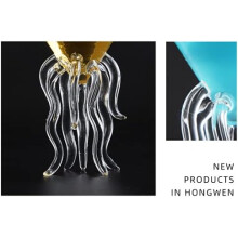 Octopus Cocktail Glass, Transparent, Set of 2