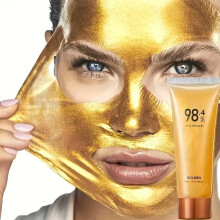 (Wie abgebildet, 1PCS) 24K Gold Foil Peel Off Mask Deep Cleansing Pore Tightening Anti-Aging Facial Mask for Women