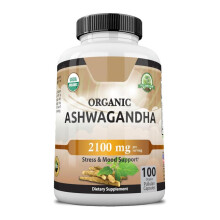 Ashwagandha Capsules 1200mg Adaptogenic Herbal Supplement Stress Relief Sleep Support 60 Count