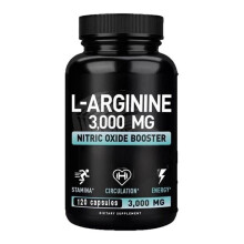L-Arginine Capsules 1000mg Nitric Oxide Precursor Supports Cardiovascular Health & Performance 90 Count