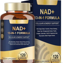 NAD+ 13-in-1 Cellular Energy Supplement 120 Capsules High Absorption Anti-Aging Vitality Boost