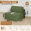 Corduroy Modular Sofa | Cloud-style Sectional Sofa Middle Seat Fluffy Memory Foam Cushions 3