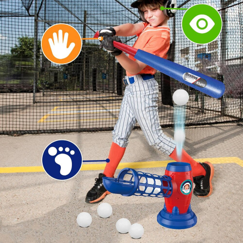 Pitching Machine for Kids Baseball Launcher with Remote Control 2