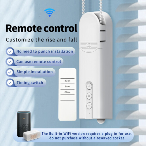 Built-in WiFi  DIY Motorized Chain Curtain Motor APP/Voice/Remote Timer Settings (Without Gateway) 1